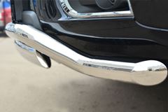 Защита переднего бампера D63 (волна) 75х42 (дуга) для Chevrolet Trailblazer 2012-