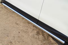 Пороги труба D63 (вариант 2) для Subaru Forester 2013-