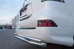 Защита заднего бампера D63 (секции) D42 (уголки) для Lexus GX 460 2014-