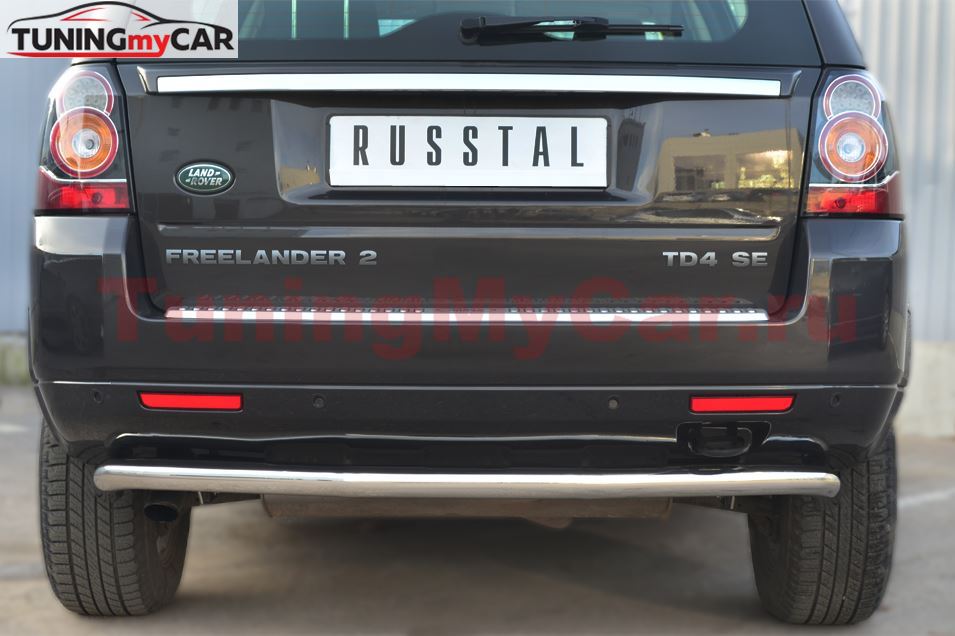 Защита заднего бампера D63 (волна) для Land Rover Freelander 2 2012-