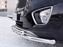 Защита переднего бампера D63дуга-D63 уголки+клыки для Kia Sorento Prime CRDI 2015
