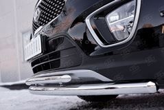 Защита переднего бампера D63 дуга-D42 дуга для Kia Sorento Prime CRDI 2015