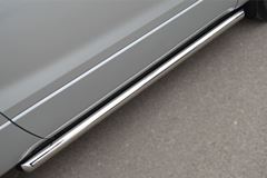 Пороги труба D63 (вариант 1) для Suzuki Grand Vitara 3дв 2012-