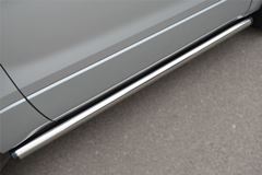 Пороги труба D63 (вариант 2) для Suzuki Grand Vitara 3дв 2012-