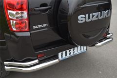 Защита заднего бампера уголки D63/42 для Suzuki Grand Vitara 5дв 2012-