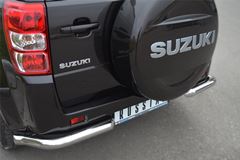 Защита заднего бампера уголки D63 для Suzuki Grand Vitara 5дв 2012-