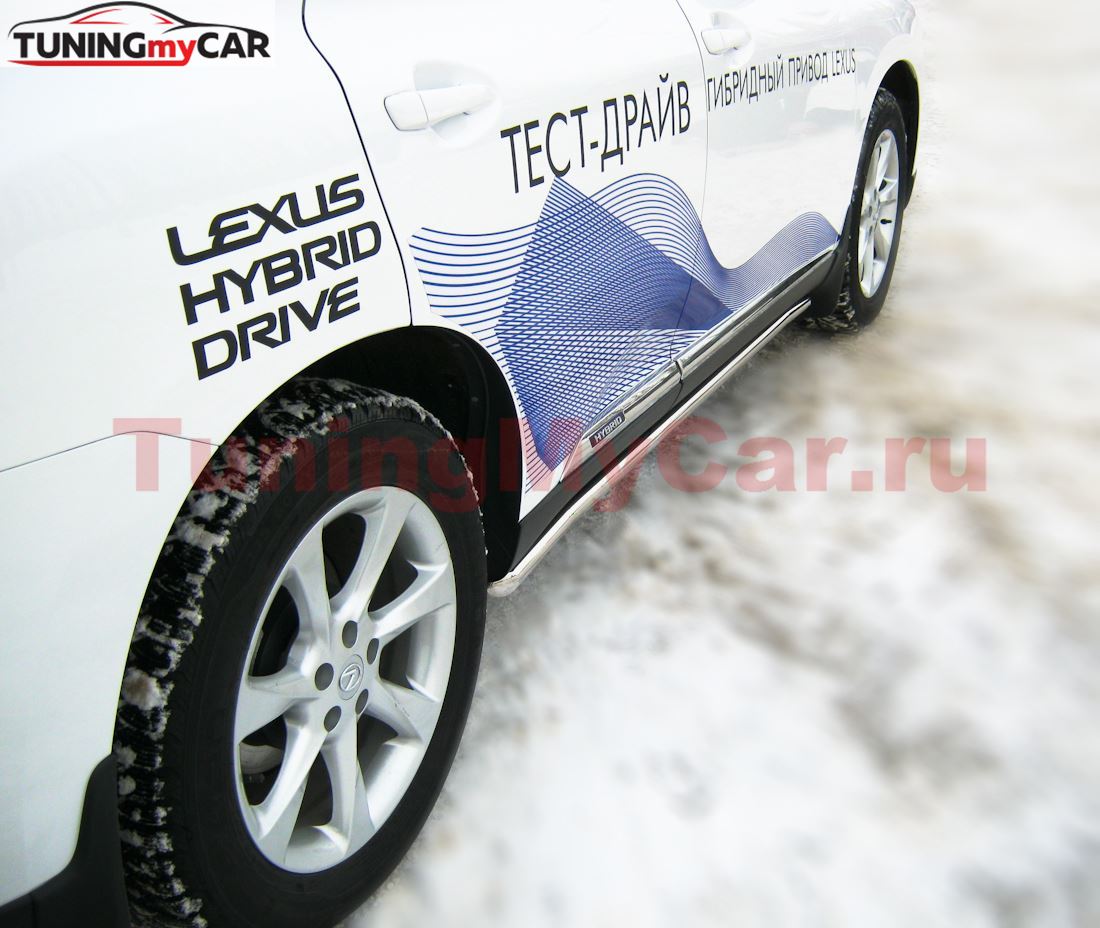 Пороги труба D42 для Lexus RX 270/350/450 2009-