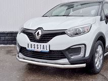 Защита переднего бампера D63 секция для Renault Kaptur 2016