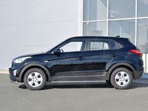 Пороги труба D63 секции (вариант 3) для Hyundai Creta 2016-