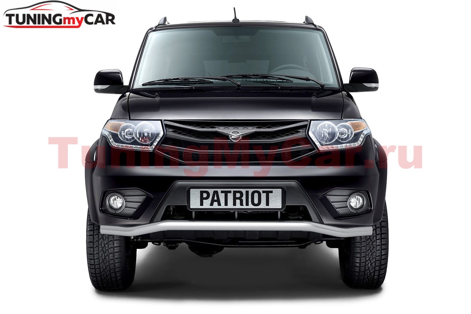 Защита переднего бампера 63мм "Волна" (НПС) UAZ PATRIOT 2014-