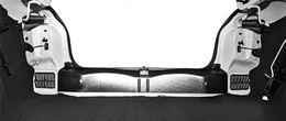 Накладка в проем багажника (черное тиснение) (ABS) RENAULT Logan 2014-