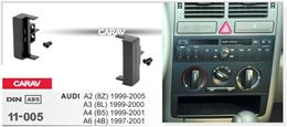Переходная рамка для установки автомагнитолы CARAV 11-005: 1 DIN / AUDI A2 (8Z) 1999-2005, A3 (8L) 1999-2000, A4 (B5) 1999-2001, A6 (4B) 1997-2001