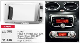Переходная рамка для установки автомагнитолы CARAV 11-416: 2 DIN / 173 x 98 mm / 178 x 102 mm / FORD Focus II, Mondeo, S-Max, C-Max 2007-2011; Galaxy II 2006-2011; Kuga 2008-2012
