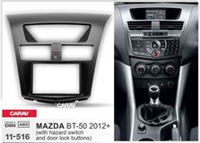 Переходная рамка для установки автомагнитолы CARAV 11-516: 2 DIN / 173 x 98 mm / 178 x 102 mm / MAZDA BT-50 2012+