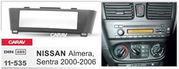 Переходная рамка для установки автомагнитолы CARAV 11-535: 1 DIN / 172 x 48 mm / NISSAN Almera, Sentra 2000-2006
