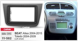 Переходная рамка для установки автомагнитолы CARAV 11-582: 2 DIN / 173 x 98 mm / 178 x 102 mm / SEAT Altea 2004-2015, Toledo 2004-2009