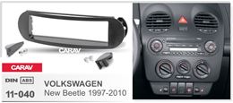 Переходная рамка для установки автомагнитолы CARAV 11-040: 1 DIN / 173 x 48 mm / VOLKSWAGEN New Beetle 1997-2010