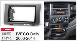 Переходная рамка для установки автомагнитолы CARAV 11-745: 2 DIN / 173 x 98 mm / 178 x 102 mm / IVECO Daily 2006-2014
