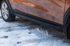 Cross-комплект. Накладки на арки, пороги и передний бампер (АБС) Lada Xray с 2016 г.в.