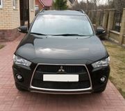 Реснички на фары для Mitsubishi Outlander 2009-2012 рестайлинг