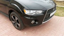 Реснички на фары для Mitsubishi Outlander 2009-2012 рестайлинг