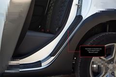 Накладки на внутренние части задних арок со скотчем 3М Renault Logan II Stepway 2018- (рестайлинг)