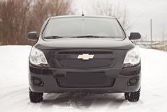 Зимняя заглушка решетки переднего бампера Chevrolet Cobalt (седан) 2013-