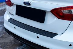 Накладка на задний бампер Ford Focus III 2011-2013, Focus III рестайлинг 2014-2019 (седан)