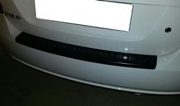 Накладка на задний бампер (АБС) Volkswagen Polo V (седан) с 2009 г.в. по 2015 г.в.