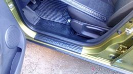 Накладки на внутренние пороги дверей Renault Sandero II 2014—2018 (дорестайлинг),2018+,  Sandero Stepway II 2014-2018 (дорестайлинг), 2018+