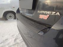 Накладка на задний бампер Subaru Impreza (хетчбек) 2011-2014 