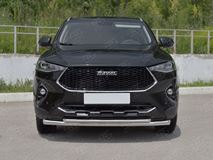 Защита переднего бампера d63 секции-d42 дуга для Haval F7X 1.5 4WD 2019-2022 