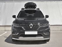 Защита переднего бампера d63 секции-d75х42 дуга для Renault Koleos 2017-2020 