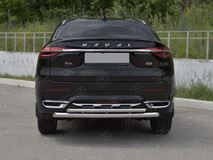 Защита заднего бампера d63 дуга-d42 дуга для Haval F7X 1.5 4WD 2019-2022