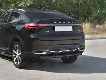 Защита заднего бампера d63 дуга black для Haval F7X 1.5 4WD 2019-2022 