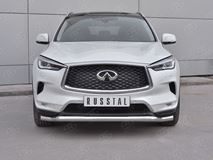 Защита переднего бампера d63 волна для INFINITI QX50 2018-