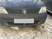 Зимняя заглушка решетки переднего бампера Renault Logan 2004-2010