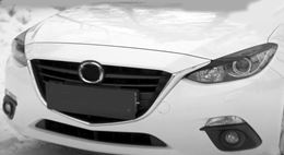 Накладки на передние фары (реснички) Mazda 3 седан 2013-2016