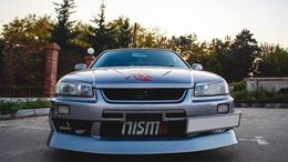 Накладки на фары (реснички) для Nissan Skyline R34 1998-2001