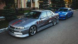 Накладки на фары (реснички) для Nissan Skyline R34 1998-2001